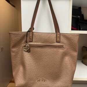 Jessica Simpson Tan Textured Tote Bag